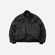 Load image into Gallery viewer, Patina Cowhide Tanker Jacket - Washed Black
