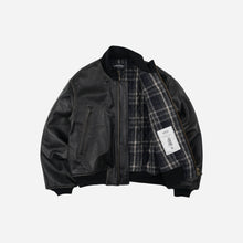 Load image into Gallery viewer, Patina Cowhide Tanker Jacket - Washed Black
