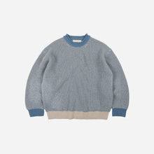 Load image into Gallery viewer, Rollneck Ringer Knit - Blue
