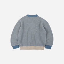 Load image into Gallery viewer, Rollneck Ringer Knit - Blue
