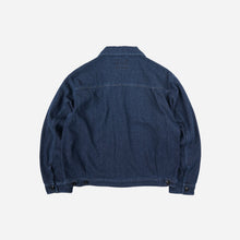 Load image into Gallery viewer, Sashiko Denim Trucker Jacket - Indigo
