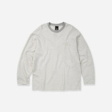Load image into Gallery viewer, STRIPE RELAXED LONG SLEEVE T-SHIRT - IVORY
