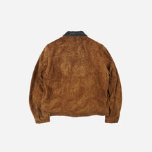 Load image into Gallery viewer, Suede Storm Trucker Jacket - Whiskey
