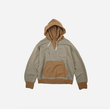 Load image into Gallery viewer, Colour Block Pocket Hoody - Mustard
