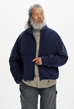 Load image into Gallery viewer, Corduroy Buddy Harrington Jacket - Navy

