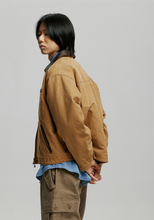 Load image into Gallery viewer, Heavy Canvas Destroyed Work Jacket - Tan
