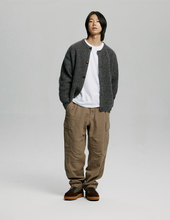 Load image into Gallery viewer, Brushed Wool Round Cardigan - Brown
