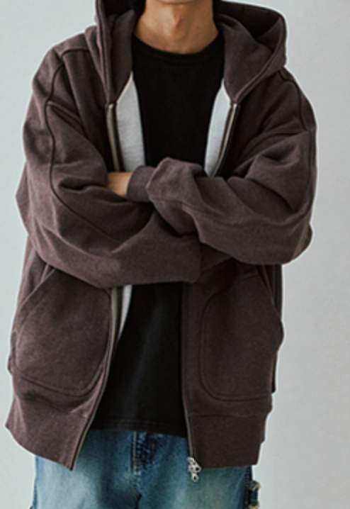 パーカー・フーディ FRIZMWORKS OG BOCACI HEAVYWEIGHT PULLOVER HOODY DARK BROWN OG BOCACI HEAVYWEIGHT HOOD ZIPUP PARKA - CAMEL - THE GREAT
