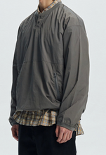 Load image into Gallery viewer, NYLON POCKET PULLOVER SWEATER - DEEP GRAY
