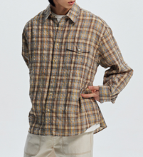 Load image into Gallery viewer, UNEVEN CHECKED SHIRT - YELLOW

