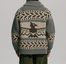 Load image into Gallery viewer, THUNDERBIRD COWICHAN CARDIGAN - GREY

