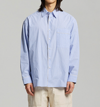 Load image into Gallery viewer, PAJAMA STRIPE SHIRT - BLUE
