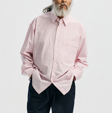Load image into Gallery viewer, PAJAMA STRIPE SHIRT - PINK
