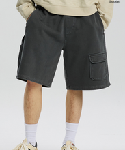 Load image into Gallery viewer, WASHED CARPENTER SWEAT SHORTS - CHARCOAL
