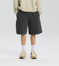 Load image into Gallery viewer, WASHED CARPENTER SWEAT SHORTS - CHARCOAL
