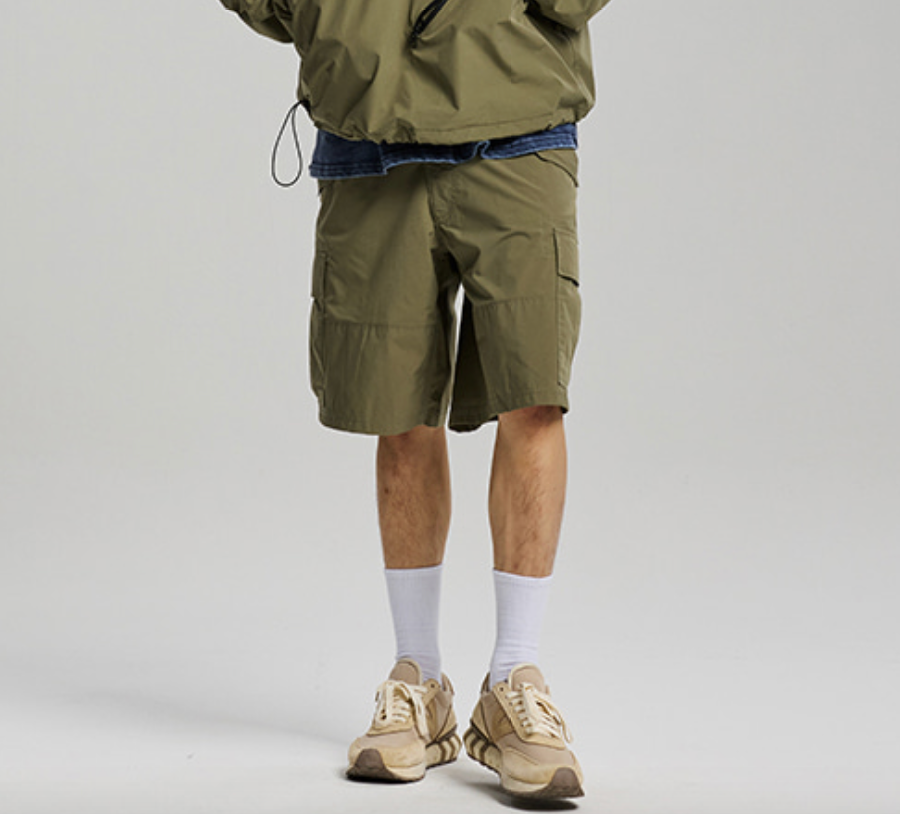 MICRO RIPSTOP CARGO SHORTS - LIGHT OLIVE - THE GREAT DIVIDE