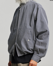 Load image into Gallery viewer, BUDDY CHECK HARRINGTON JACKET - SEA BLUE
