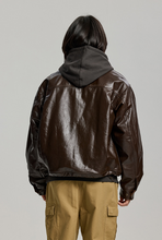 Load image into Gallery viewer, Waxed Cowhide Buddy Harrington Jacket - Brown
