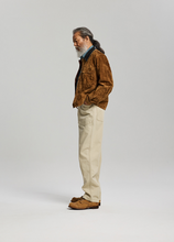 Load image into Gallery viewer, Suede Storm Trucker Jacket - Whiskey
