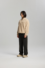 Load image into Gallery viewer, Mock Neck Fleece Anorak Parka - Beige
