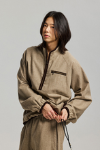 Load image into Gallery viewer, Wool Half Pullover - Desert Beige
