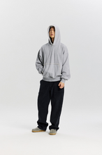 Load image into Gallery viewer, Needle Stitch Pullover Hoody - Grey
