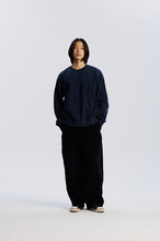Load image into Gallery viewer, Cover Stitch Vintage Sweatshirt - Navy
