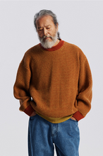 Load image into Gallery viewer, Rollneck Ringer Knit - Orange
