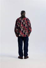 Load image into Gallery viewer, Madras Patchwork Relaxed Shirt - Wine
