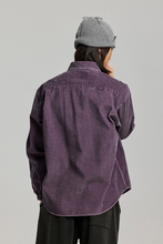 Load image into Gallery viewer, Pigment 8W Corduroy Shirt - Purple
