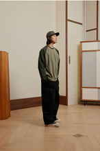 Load image into Gallery viewer, Twill Cargo Balloon Pants - Black
