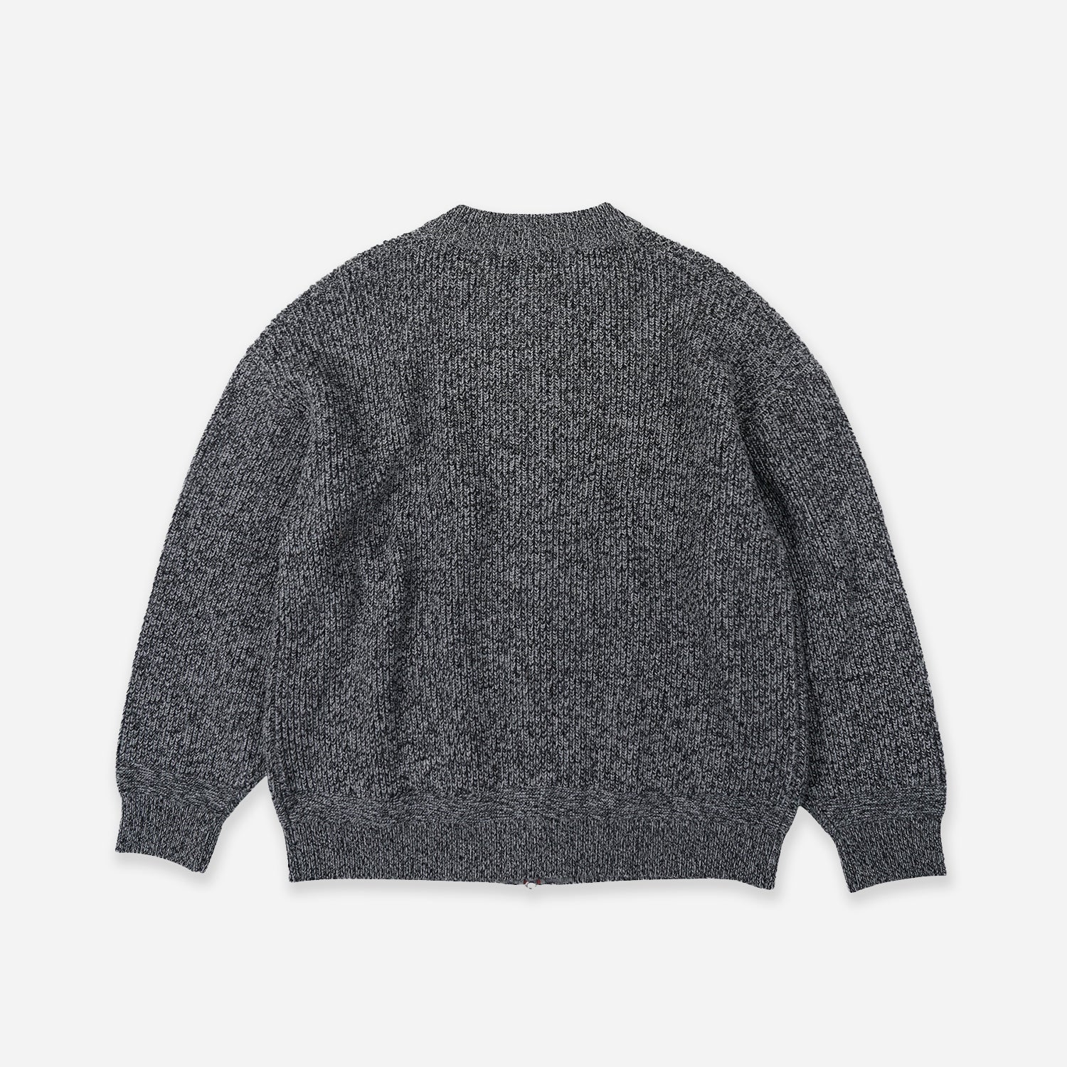 TWEED ZIPUP CARDIGAN - CHARCOAL - THE GREAT DIVIDE – Frizmworks