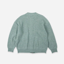 Load image into Gallery viewer, TWEED ZIP UP CARDIGAN - MINT
