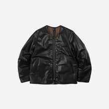 Load image into Gallery viewer, Waxed Cowhide Reversible Liner Jacket - Black
