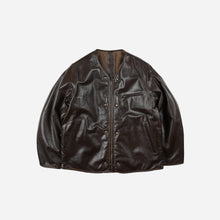 Load image into Gallery viewer, Waxed Cowhide Reversible Liner Jacket - Brown
