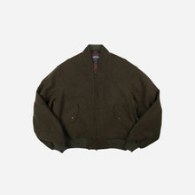 Load image into Gallery viewer, Wool Flight Jacket - Moss Green
