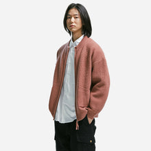 Load image into Gallery viewer, WOOL DECK ZIP UP CARDIGAN - OATMEAL
