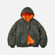 Load image into Gallery viewer, Active MA-1 Hooded Jacket - Olive

