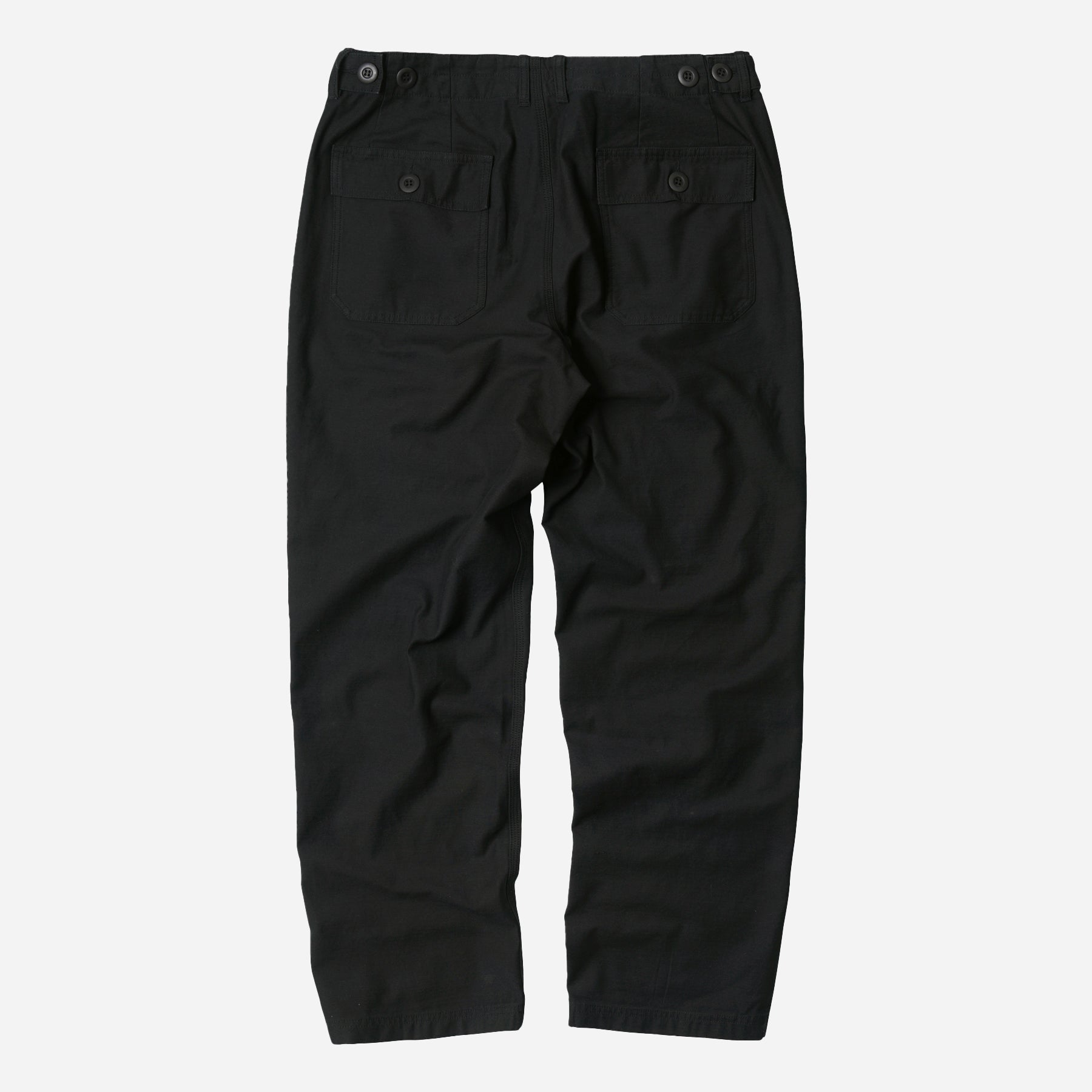 BACK SATIN FATIGUE PANTS - BLACK - the great divide – Frizmworks