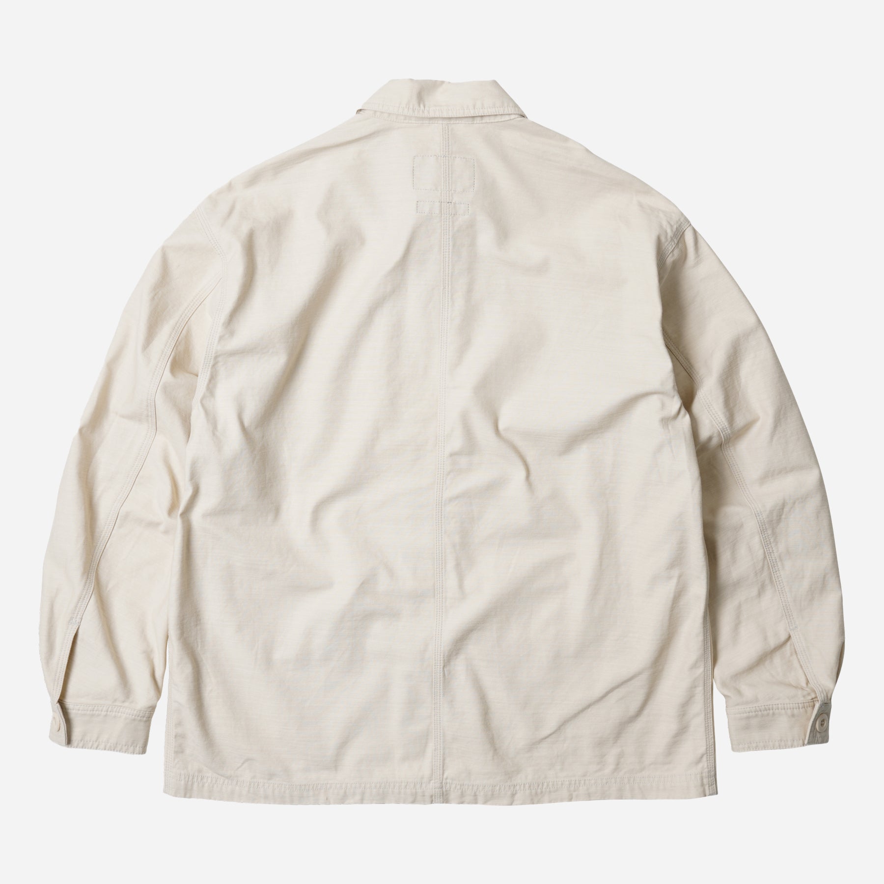 BACKSATIN FRENCH WORK JACKET - CREAM