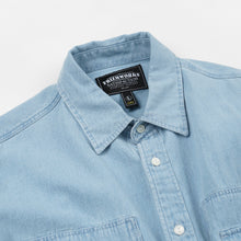 Load image into Gallery viewer, BLEACHED UTILITY SHIRT - LIGHT BLUE
