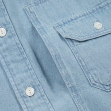 Load image into Gallery viewer, BLEACHED UTILITY SHIRT - LIGHT BLUE

