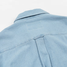 Load image into Gallery viewer, BLEACHED UTILITY SHIRT - LIGHT BLUE
