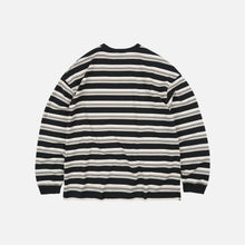Load image into Gallery viewer, BLOCK STRIPE L/S T-SHIRT - BLACK

