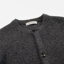 Load image into Gallery viewer, Brushed Wool Round Cardigan - Brown
