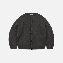 Load image into Gallery viewer, Brushed Wool Round Cardigan - Brown
