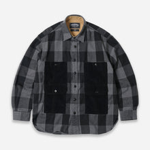 Load image into Gallery viewer, BUFFALO HUNTING SHIRT JACKET - GREY/BLACK
