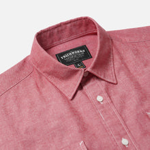 Load image into Gallery viewer, Cigarette Pocket Chambray Shirt - Red
