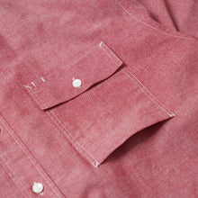 Load image into Gallery viewer, Cigarette Pocket Chambray Shirt - Red
