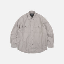 Load image into Gallery viewer, CIGARETTE POCKET TYPEWRITER SHIRT - MUD
